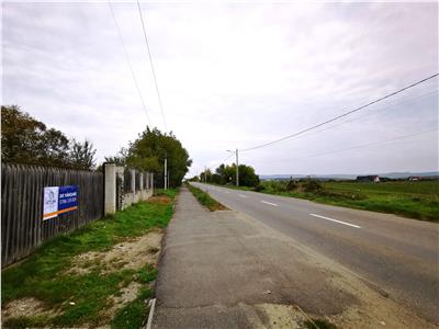 De vanzare teren intravilan pretabil constructii 3100 mp cu utilitati la intrare in Cisnadie langa Sibiu