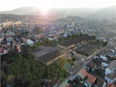 De inchiriat spatii industriale - hale 300 mp utili cu teren in Cisnadie langa Sibiu